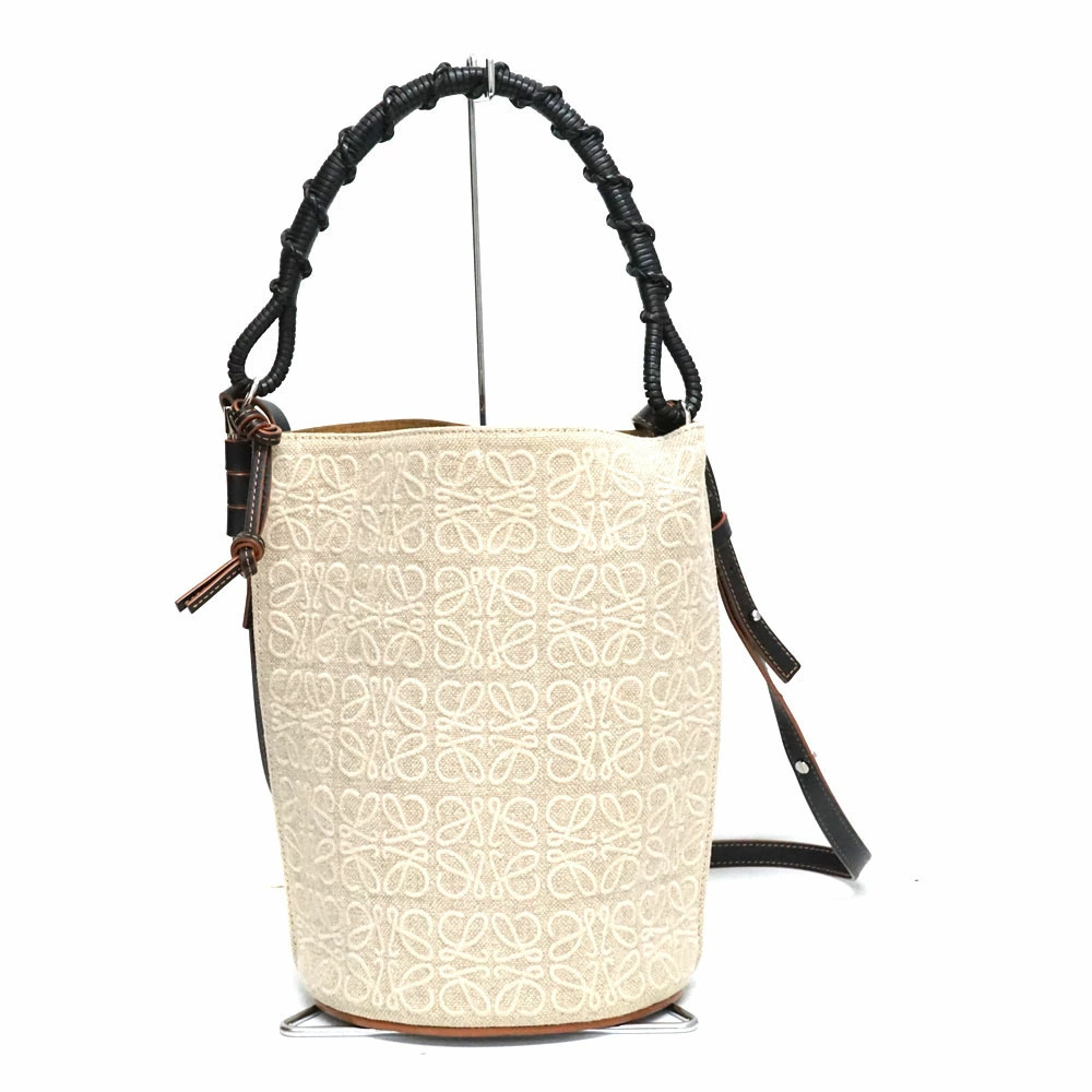 Loewe Gate Bucket Bag Beige Black